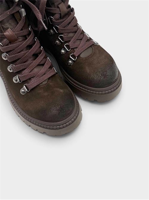 Pedula alta in suede mocha IL LACCIO | 51460SUEDEMOCHA395